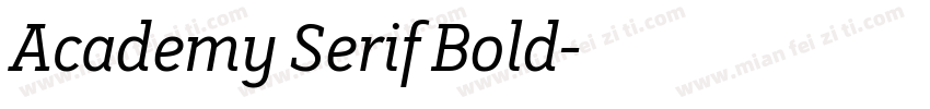 Academy Serif Bold字体转换